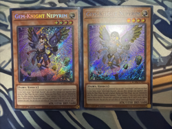 Yugioh Gem-Knight Nepyrim Secret Rare BLMM-EN021 x2 - Image 1