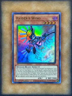 Yugioh Raider’s Wing PHRA-EN001 Ultra Rare 1st Ed NM - Image 1