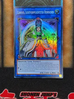 Yugioh Curious, The Lightsworn Dominion EXFO-EN091 Super Rare 1st Ed GERMAN NM - Image 1