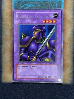 Yugioh Karbonala Warrior LOB-067 Rare 1st Ed PORTUGUESE LP - Image 1