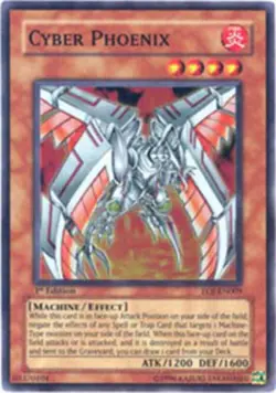 Cyber Phoenix - EOJ-EN009 - Super Rare - Unlimited Edition - Heavily Played - Image 1
