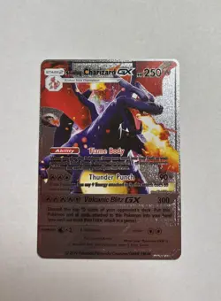 SHINING Charizard GX ULTRA RARE Silver Foil Display Card MINT/NEAR MINT - Image 1