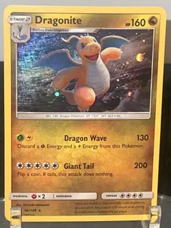 MNT/NM Dragonite 96/149 Cosmos Galaxy 🌌 Holo Foil Pokemon Card Promo SM PTCG - Image 1