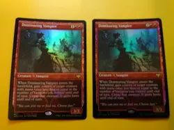 MTG Card. Dominating Vampire x2 FOIL promo VOW rare as pictures 2 card promo - Image 2