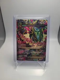 Pokemon M Rayquaza EX Holo Ultra Rare TCG Card Roaring Skies 105/108 - Image 1
