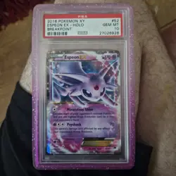 Pokemon TCG Espeon EX Ultra Rare Card 52/122 Breakpoint. PSA 10 Pop 77 W/guard - Image 3