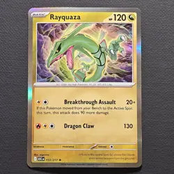Pokemon Rayquaza 153/217 Me Ascended Heroes Holo, NM TCG Trading Card Promo - Image 1