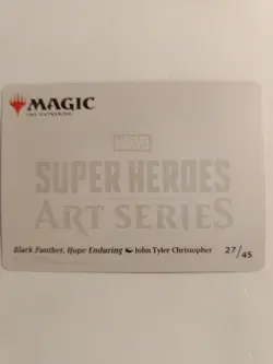 Black Panther, Hope Enduring Art Card Art Series: MSH Regular 27/45 - Image 2