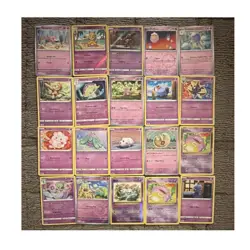 Pokemon TCG Psychic-Type Lot 20 Cards Slowpoke Hypno Mew Gardevoir Holo Rare - Image 1