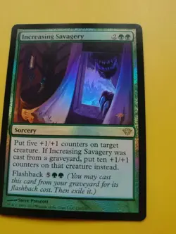 Increasing Savagery FOIL Dark Ascension rare Magic the Gathering Card. - Image 2