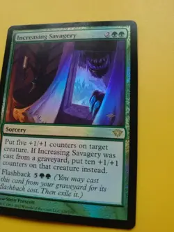 Increasing Savagery FOIL Dark Ascension rare Magic the Gathering Card. - Image 3