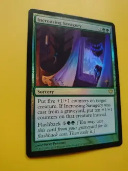Increasing Savagery FOIL Dark Ascension rare Magic the Gathering Card. - Image 4
