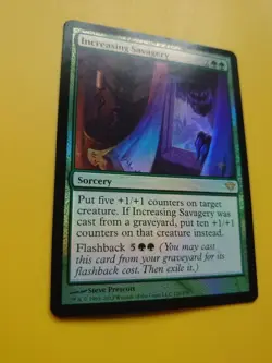Increasing Savagery FOIL Dark Ascension rare Magic the Gathering Card. - Image 5