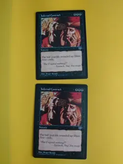 Infernal Contract x2 Sorcery Mirage. Old Vintage. Magic the Gathering Card. - Image 1