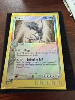Steelix 23/100 EX Sandstorm Reverse Holo 2003 Pokemon Card HP Creased - Image 2