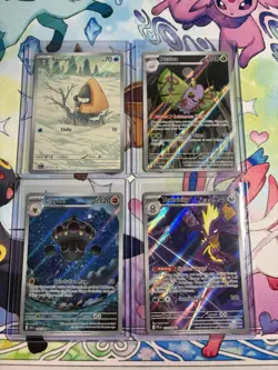 Pokemon TCG: Lot Of 4 Illustration Rare Cards Near Mint Condition! - Image 1