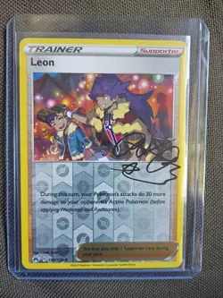 Leon 134/159 Reverse Holo Rare Crown Zenith Pokemon TCG Card NM - Image 1