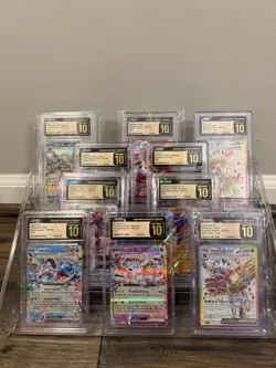 10‑Card CGC 10 Pristine Graded Pokemon Slab Lot - Image 1