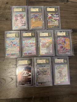 10‑Card CGC 10 Pristine Graded Pokemon Slab Lot - Image 2