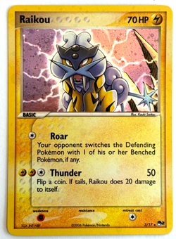 Raikou 3/17 POP Series 2 Holo Rare 2006 Pokemon Card - NM - Image 1