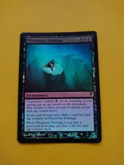 Phyrexian Etchings. Enchantment Coldsnap. FOIL Rare. MTG Card as pictured - Image 1