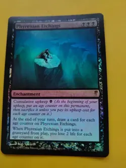 Phyrexian Etchings. Enchantment Coldsnap. FOIL Rare. MTG Card as pictured - Image 2