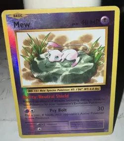 2016 Pokemon Mew Reverse Holo Rare Card 53/108 XY Evolutions - Image 1