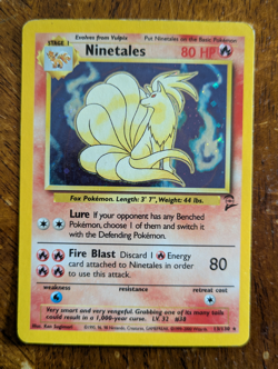 Ninetales Base Set 2 Holo 13/130 Rare LP++ 2000 Pokemon TCG Card - Image 1