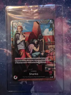 One Piece Shanks Leader OP09-001 PSA Promo Card Sealed, Near Mint Plus (NM+) - Image 1