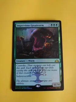 Impervisous Greatwurm x2 FOIL GRN buy a box mythic Magic the Gathering 2 Card. - Image 2