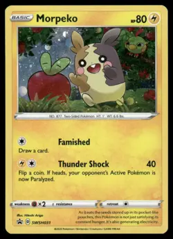 Pokemon Cards Morpeko SWSH031 Sword & Shield Promo Holo Promo NM *2 - Image 1