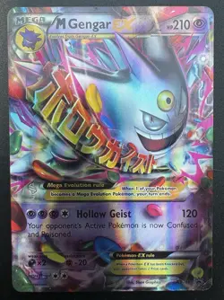 #5 M Gengar EX XY166 Black Star Promo 2016 Holo Rare Pokemon Card - Image 3