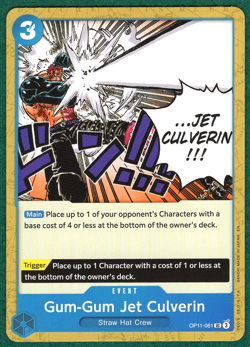 Gum-Gum Jet Culverin - A Fist of Divine Speed OP11-061 - One Piece CCG Card - Image 1