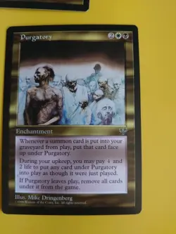Purgatory. Enchantment Mirage. Old Vintage. Magic the Gathering Card. - Image 2