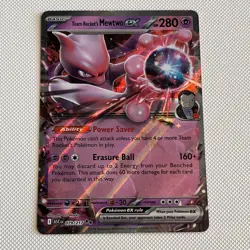 Pokemon TCG Card - Team Rocket's Mewtwo EX ASC 079/217 - Image 1