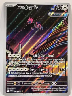 Iron Jugulis 216/182 SV04: Paradox Rift Illustration Rare Pokemon Card - Image 1