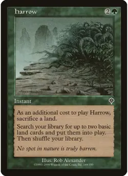 Harrow NM Invasion MTG Magic The Gathering Green English Card - Image 1