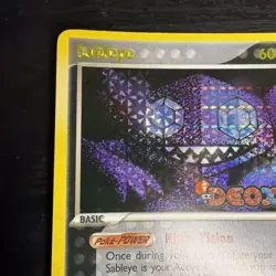 Pokemon Sableye EX Deoxys 23/107 Reverse Holo Rare 2005 TCG Card LP - Image 2