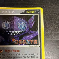 Pokemon Sableye EX Deoxys 23/107 Reverse Holo Rare 2005 TCG Card LP - Image 3