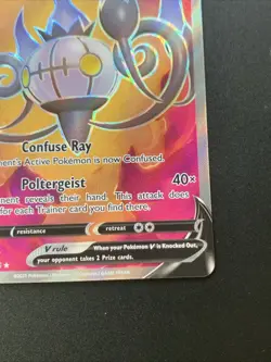 Pokemon TCG Fusion Strike Chandelure v Full Art Holo Ultra Rare Card 247/264 - Image 4