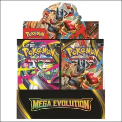 New Mega Evolution Phantasmal Flames Booster Pokemon Box Cards - Image 3