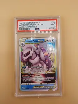 2022 POKEMON ASTRAL RADIANCE #040 ORIGIN FORME PALKIA VSTAR PSA 9 *Cracked Case - Image 1