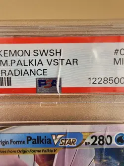 2022 POKEMON ASTRAL RADIANCE #040 ORIGIN FORME PALKIA VSTAR PSA 9 *Cracked Case - Image 4