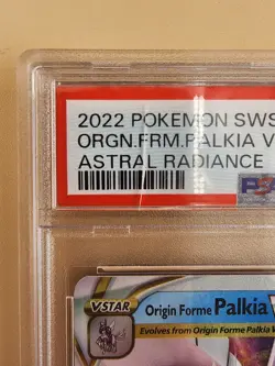 2022 POKEMON ASTRAL RADIANCE #040 ORIGIN FORME PALKIA VSTAR PSA 9 *Cracked Case - Image 5