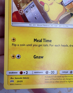 McDonalds Pikachu ✨1c Start✨ 25/25 2021 Promo Pokemon Trading Card Game 🌺 - Image 5
