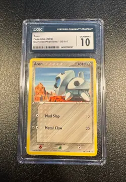 Aron Pokemon 2006 Ex Holon Phantoms CGC 10 GEM MINT - Image 1