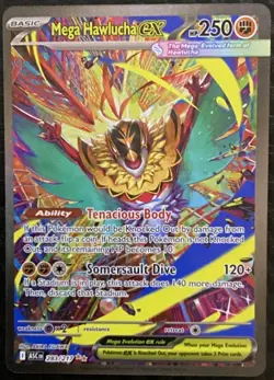 Mega Hawlucha EX Secret Rare Full Art Holo 283/217 Pokemon TCG 250 HP - Image 1