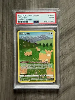 2023 Pokemon Sword And Shield Crown Zenith #GG22 Fa/Ditto Crown Zenith PSA 9 - Image 1