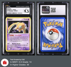 Deoxys - EX Deoxys 18/107 - CGC 9.5 2005 Vintage Non-Holo Rare Pokemon Mint+ - Image 3