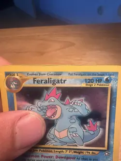 Pokemon TCG Feraligatr Neo Genesis Holo Unlimited Rare 5/111 MP/HP - Image 2